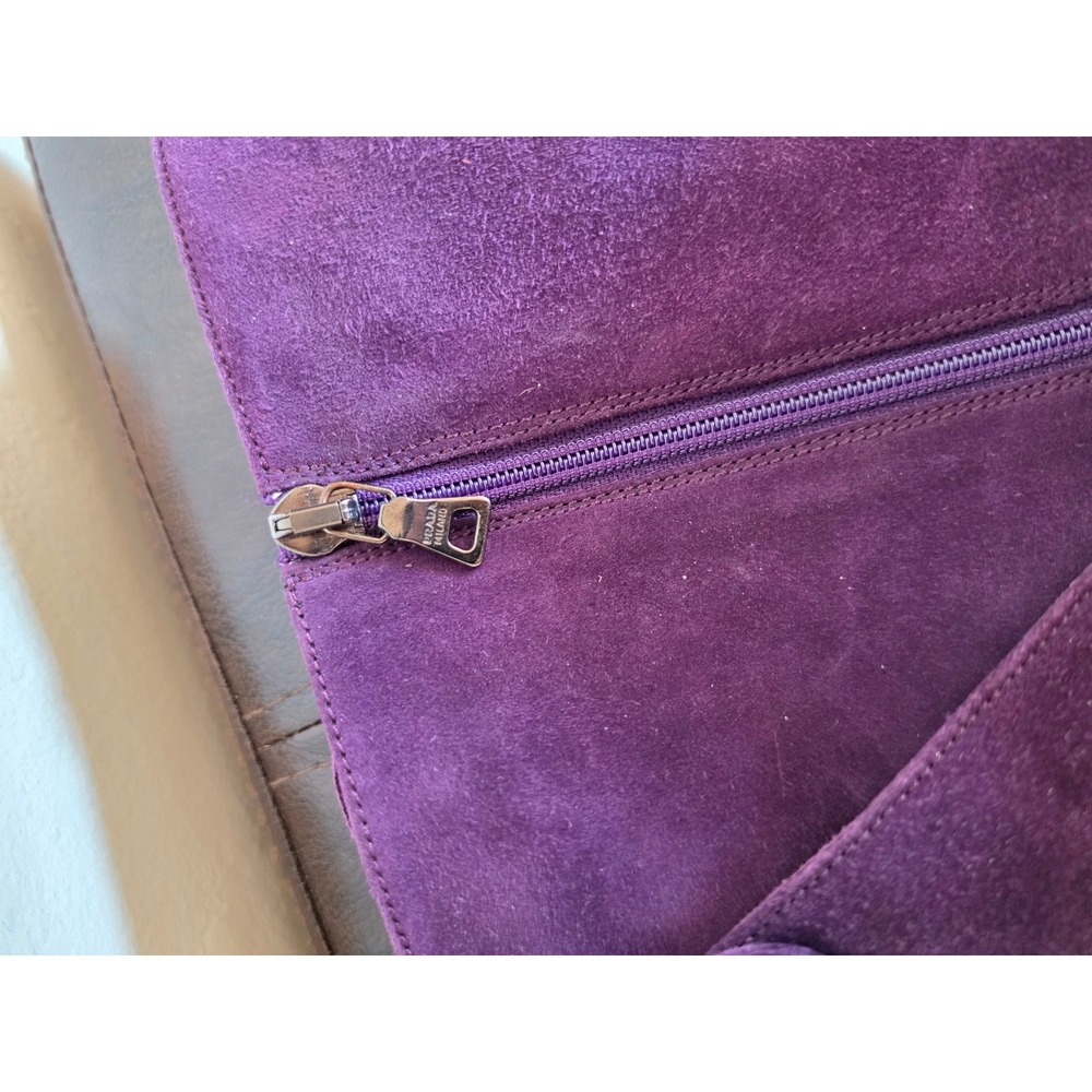 PRADA Y2K Kitten Heel Purple Suede  Knee High Pointed Toe Boots sz 39 US 8.5 - Picture 16 of 16